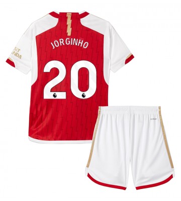 Arsenal Jorginho Frello #20 Primera Equipación Niños 2023-24 Manga Corta (+ Pantalones cortos)